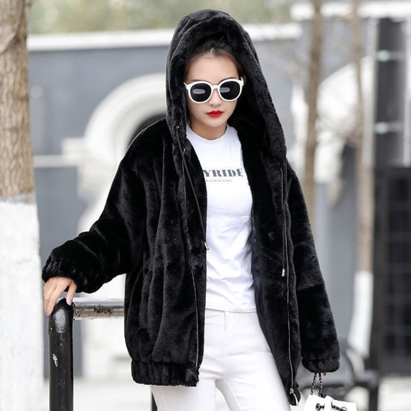 Winter Clothing Drawing - Simples com zíper feminino com capuz