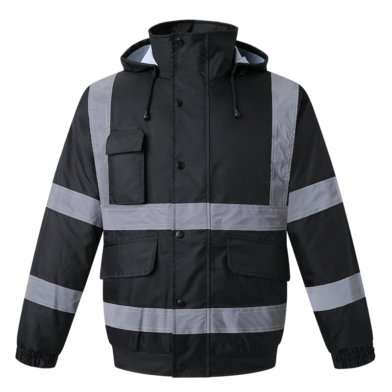 Winter Clothing Articles - Alta Visibilidade dos homens Patchwork Bomber