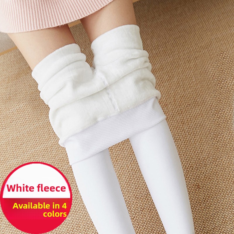 Winter Clothing Layers - Calças Térmicas Fenas Brancas Forradas com