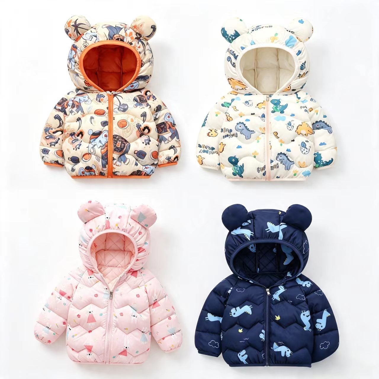 Winter Clothing Baby Boy - Casaco Infantil Jaqueta de Desenho Animado