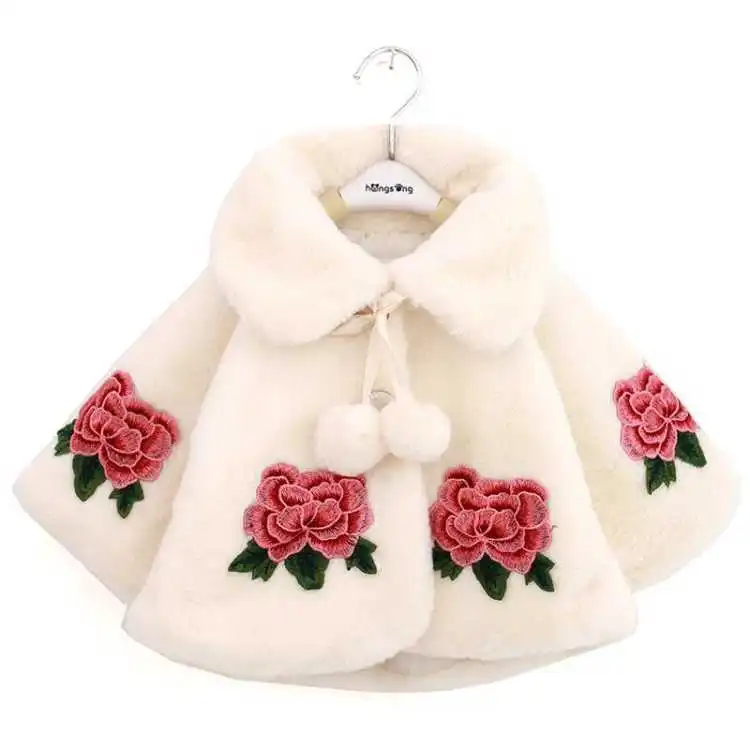 Winter Clothing For Baby Girl - Poncho de Imitação de Pele Infantil,