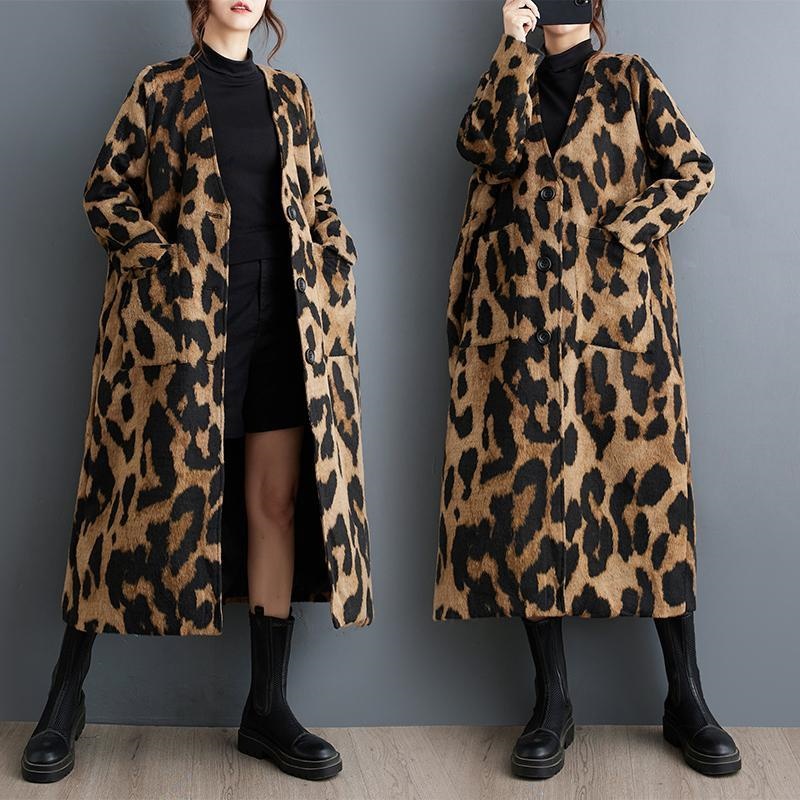 Moda retro leopardo impressão  - Winter Clothing Layers avaliação e preço