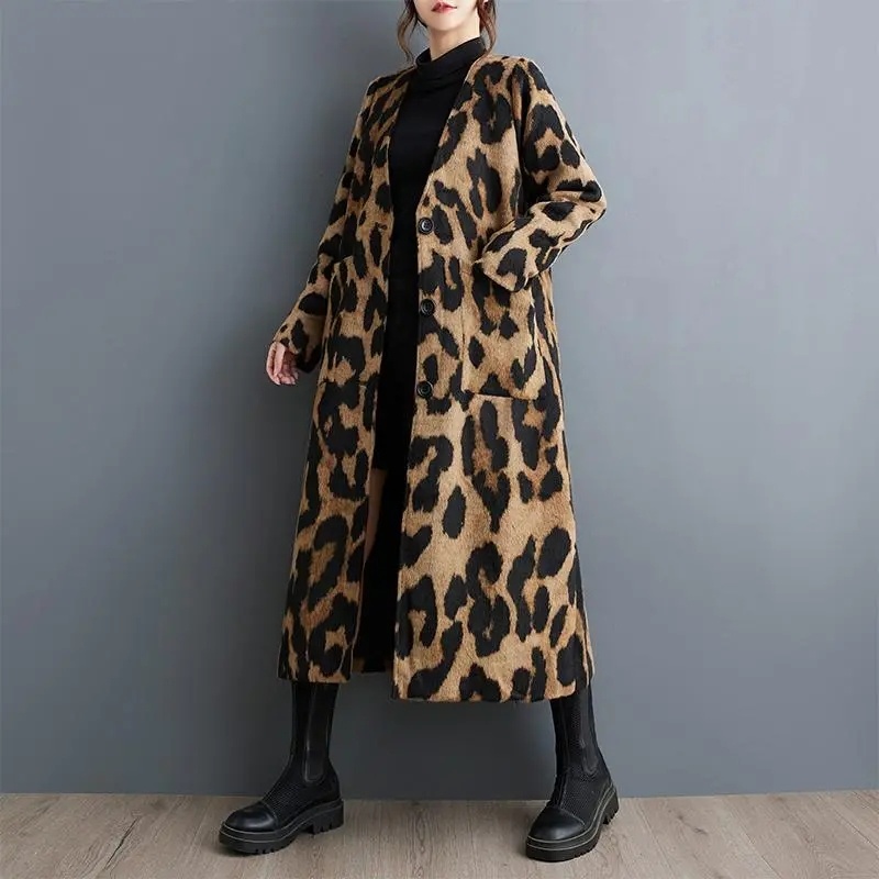 Moda retro leopardo impressão  - Winter Clothing Layers avaliação e preço