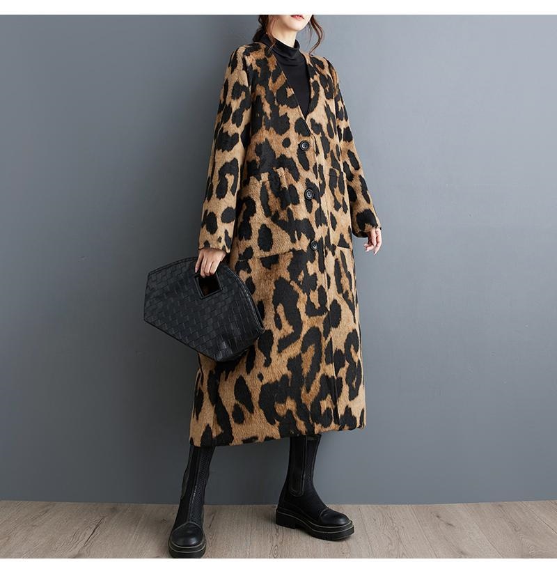 Moda retro leopardo impressão  - Winter Clothing Layers avaliação e preço
