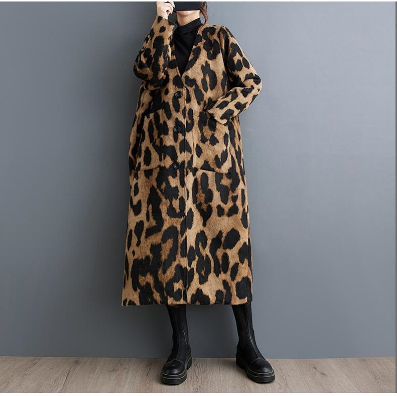 Moda retro leopardo impressão  - Winter Clothing Layers avaliação e preço