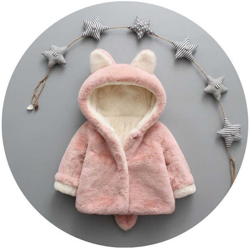 1 2 3 4 anos de pelúcia jaquet - Winter Clothing For Baby Girl avaliação e preço