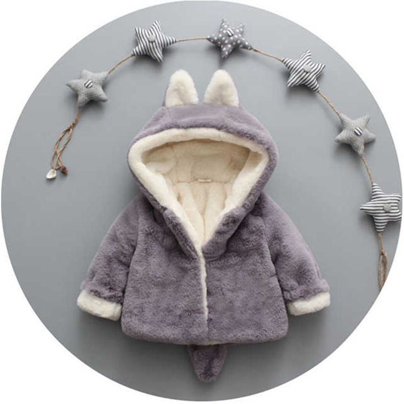 1 2 3 4 anos de pelúcia jaquet - Winter Clothing For Baby Girl avaliação e preço