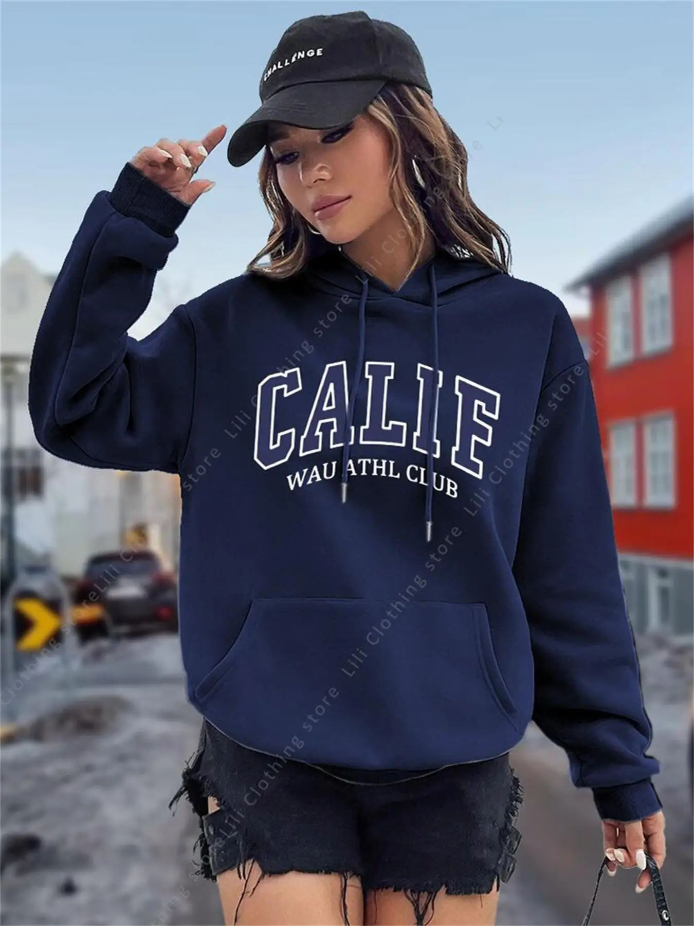 Hoodies Femininos Y2K Kozy Fle - Winter Clothing Drawing avaliação e preço