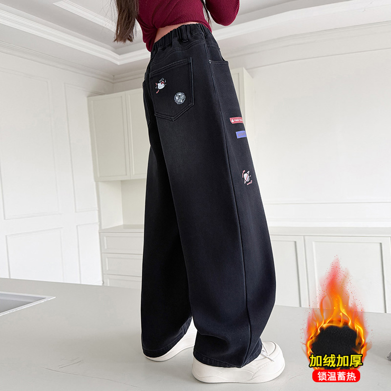 Outono meninas jeans dos desen - Winter Clothing Drawing avaliação e preço