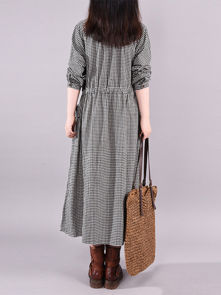 Moda vintage vestido xadrez de - Winter Clothing Drawing avaliação e preço