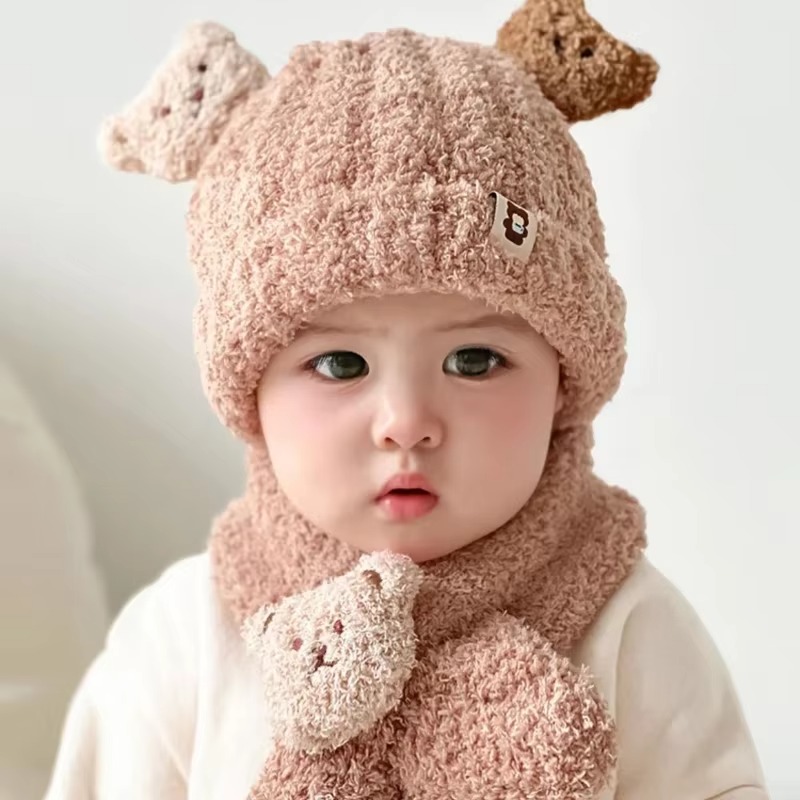 Conjunto de gorro e cachecol p - Winter Clothing For Baby Girl avaliação e preço